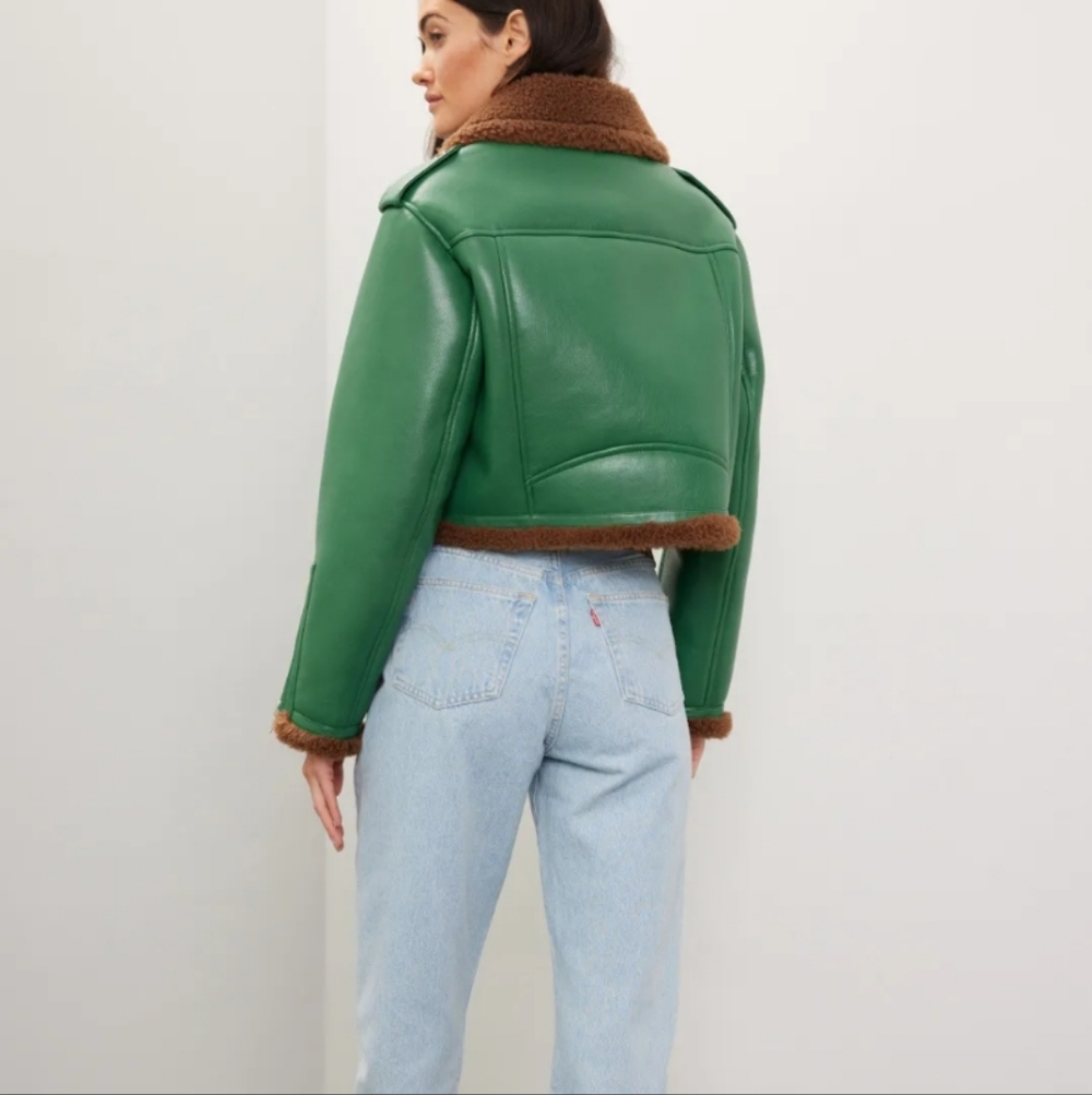 Stand Studio Green and Brown Jacket - Picture 5 of 6